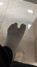 棉十三五指袜子男短袜新疆棉网眼夏季透气薄款抗菌防臭分趾短筒5双 实拍图