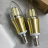 雷士（NVC）E14螺口LED灯泡超亮尖泡9瓦光源节能灯正白光6500K金色5只装 实拍图