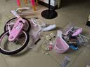 紫榕 儿童自行车女孩单车3-8岁公主款脚踏车男女宝宝小孩童车 公主粉【送货上门】可折叠自行车 20寸 适合125-140cm 实拍图