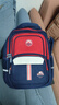 巴布豆小学生书包男3-4-6年级双肩背包男女1-3年级儿童书包英伦风学院 2116红色大号3-6年级 实拍图
