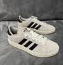 adidas 面包鞋 GRAND COURT BASE 00s休闲板鞋平底鞋男女阿迪达斯   奇迹矾土棕/黑色/汉玉白   41 实拍图