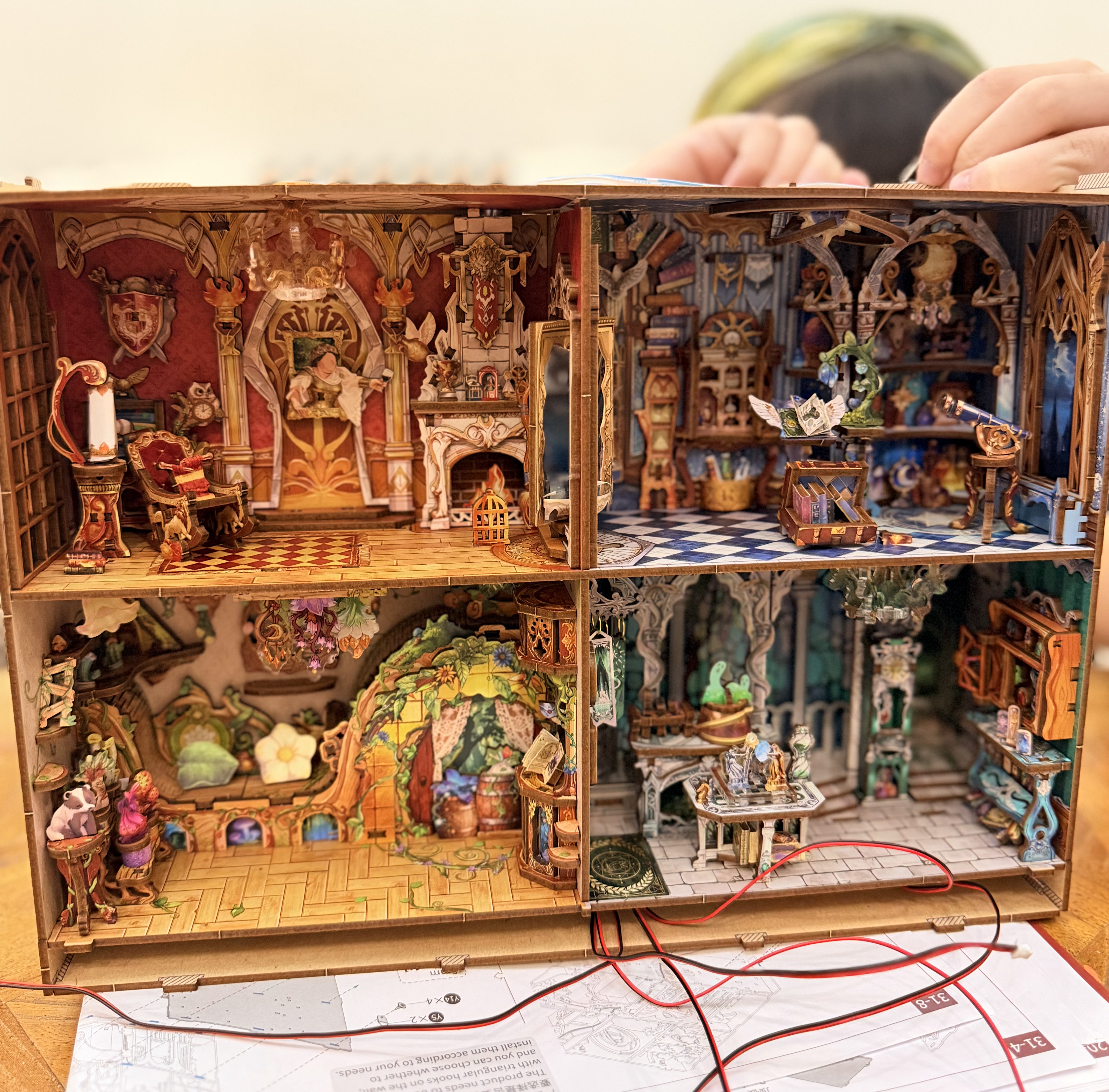同趣魔法四学院拼装积木玩具diy微缩模型立体画框摆件生日礼物男生 实拍图