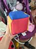 杜威克沙包拼接儿童沙包幼儿园小学生投掷玩具带姓名贴彩虹绳三只装8cm 实拍图