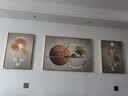 Sixpoetry 客厅装饰画现代简约沙发背景墙壁画轻奢三联晶瓷画大气高档挂画 福禄来财（铝合金外框） 晶瓷画左右50*70+中间100*70亮面 实拍图