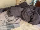 艾薇 A类被套双人水洗棉被套110g磨毛被罩单件200x230cm 极速灰 实拍图