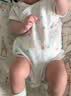优衣库婴幼儿网眼包臀衣/短袖/1件装宝宝衣服连体衣481772 01 乳白色 60cm 实拍图