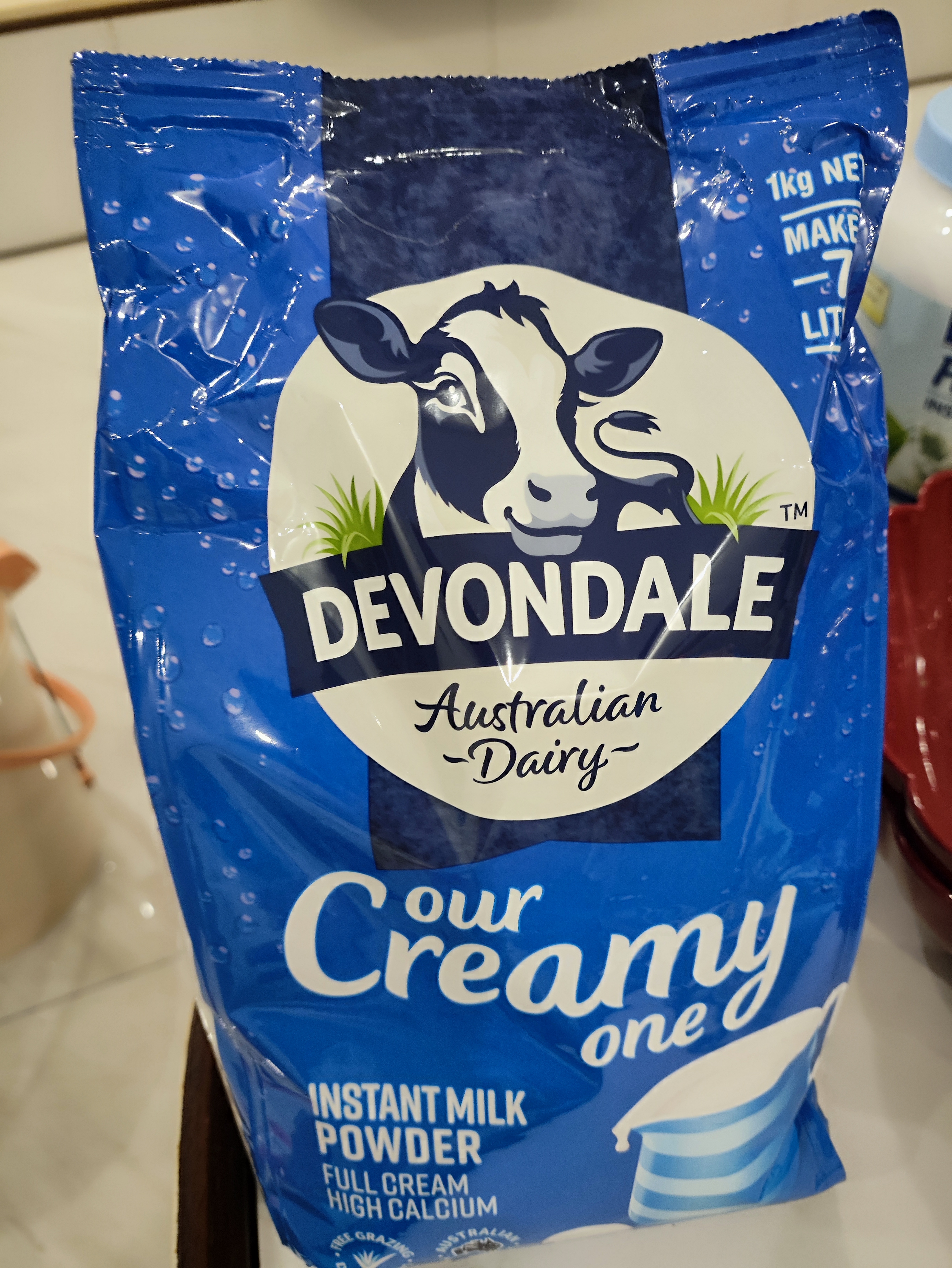 德运（Devondale）全脂成人奶粉1kg袋装调制乳粉儿童学生奶粉澳洲进口高钙中秋礼品 实拍图