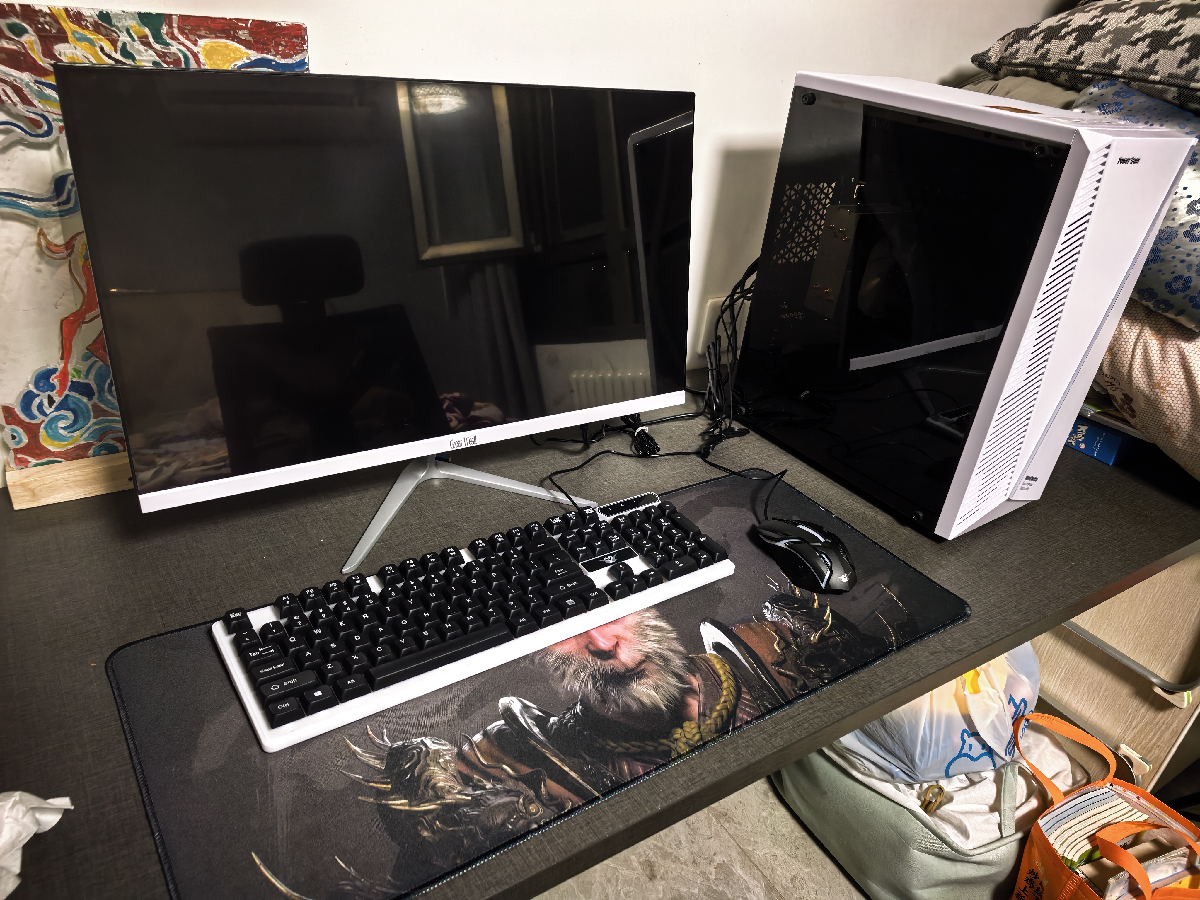 64G内存英特尔三十六芯二手电脑游戏台式机RTX5060独显黑神话吃鸡主机建模渲染DIY组装机 七：英特尔十八核+1012G+RTX3060 主机+32英寸全新B显屏 99成新 实拍图