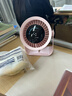 奥克斯【重磅新品】桌面风扇制冷小型便携电风扇静音数显桌面空调循环扇办公室学生宿舍超长续航usb充电 实拍图