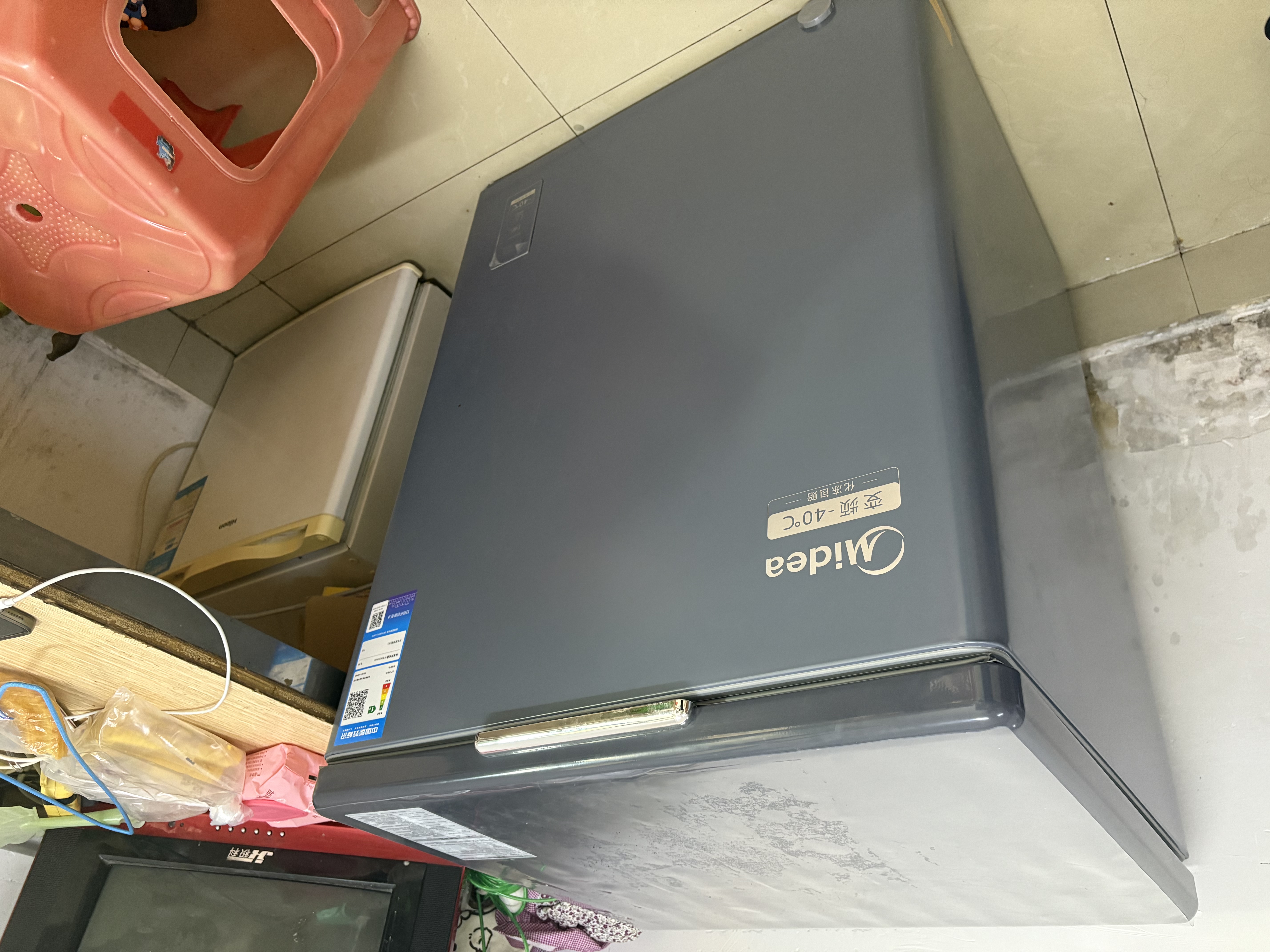 美的（Midea）【减霜80%】100/200/300升冰柜小型家用冷柜非无霜一级能效节能全冷藏冷冻两用冰箱大容量家电补贴 146升 【变频酷省电升级版】-40℃海鲜专用 实拍图