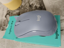 罗技（Logitech）M221 轻音鼠标 无线鼠标 办公鼠标 对称鼠标 带无线微型接收器 雾霭蓝 实拍图