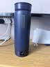 飞利浦 (PHILIPS)烧水杯便携式烧水壶电热水杯恒温杯加热水杯旅行烧水壶电热水壶保温杯加热杯三代 0.42L 全新升级【恒温】烧水杯 深蓝色 实拍图