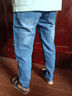 天丝牛仔裤男2025夏季薄款冰丝凉感直筒修身小脚裤弹力休闲长裤子 蓝色 28 【85-100斤】 实拍图