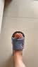 俞兆林亚麻棉麻拖鞋男女条纹轻便简约居家四季拖鞋 YR008 蓝灰 42/43 实拍图