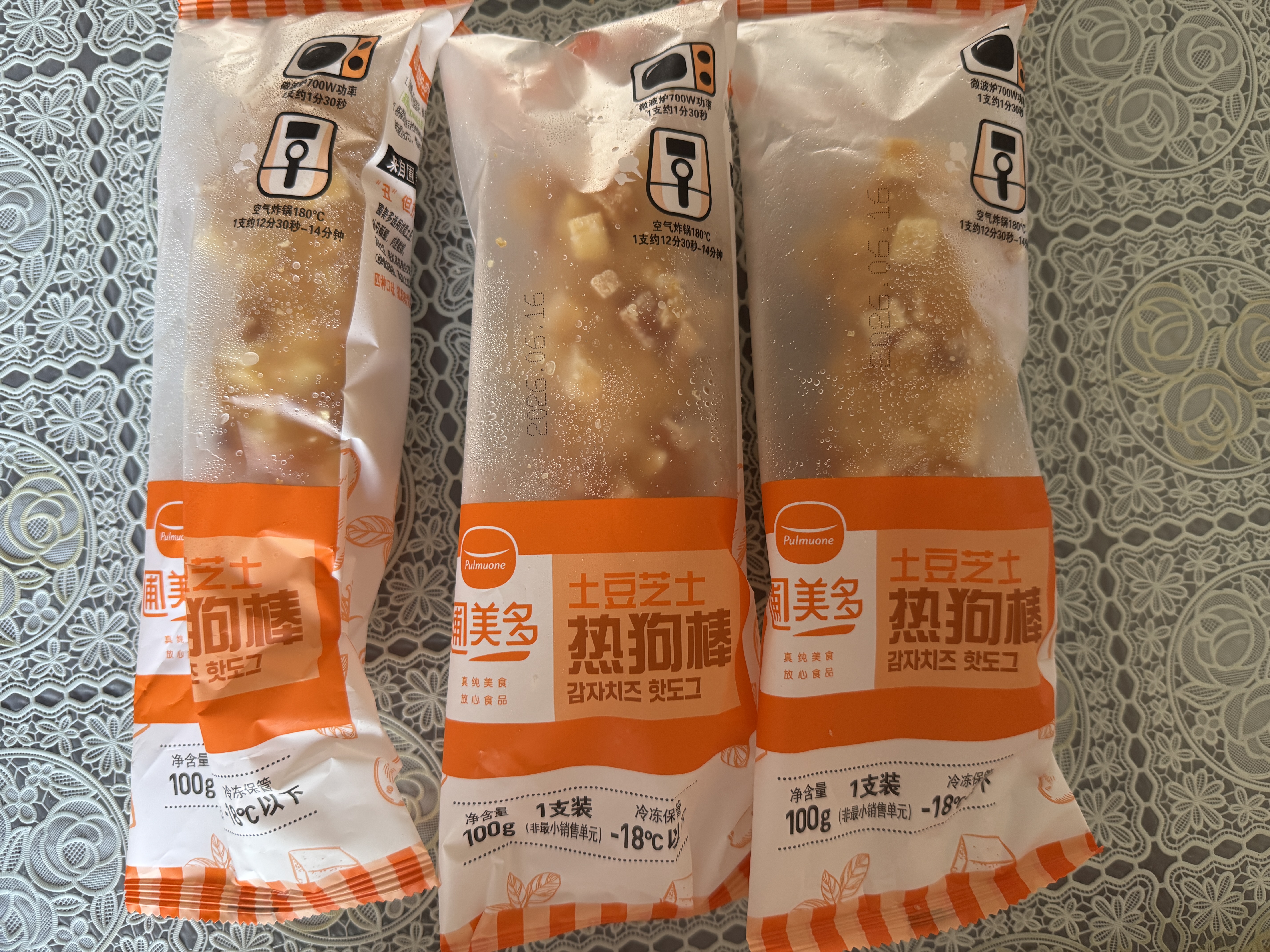 圃美多土豆芝士热狗棒6支（3支装300g*2袋） 儿童早餐空气炸锅奶酪速食 实拍图