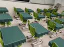 浪莎学生桌布课桌罩长方形课桌套墨绿书桌学校教室儿童学习桌专用桌套 实拍图