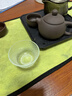 茶壶泡茶器整套茶具茶水分离玻璃耐热泡茶壶花茶套装茶漏 叶纹杯1只 实拍图
