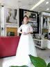 小咔衣浓儿童礼服公主裙蓬蓬纱花童婚纱小女孩长袖主持人钢琴演出服春秋季 098白色长款A6 160 实拍图
