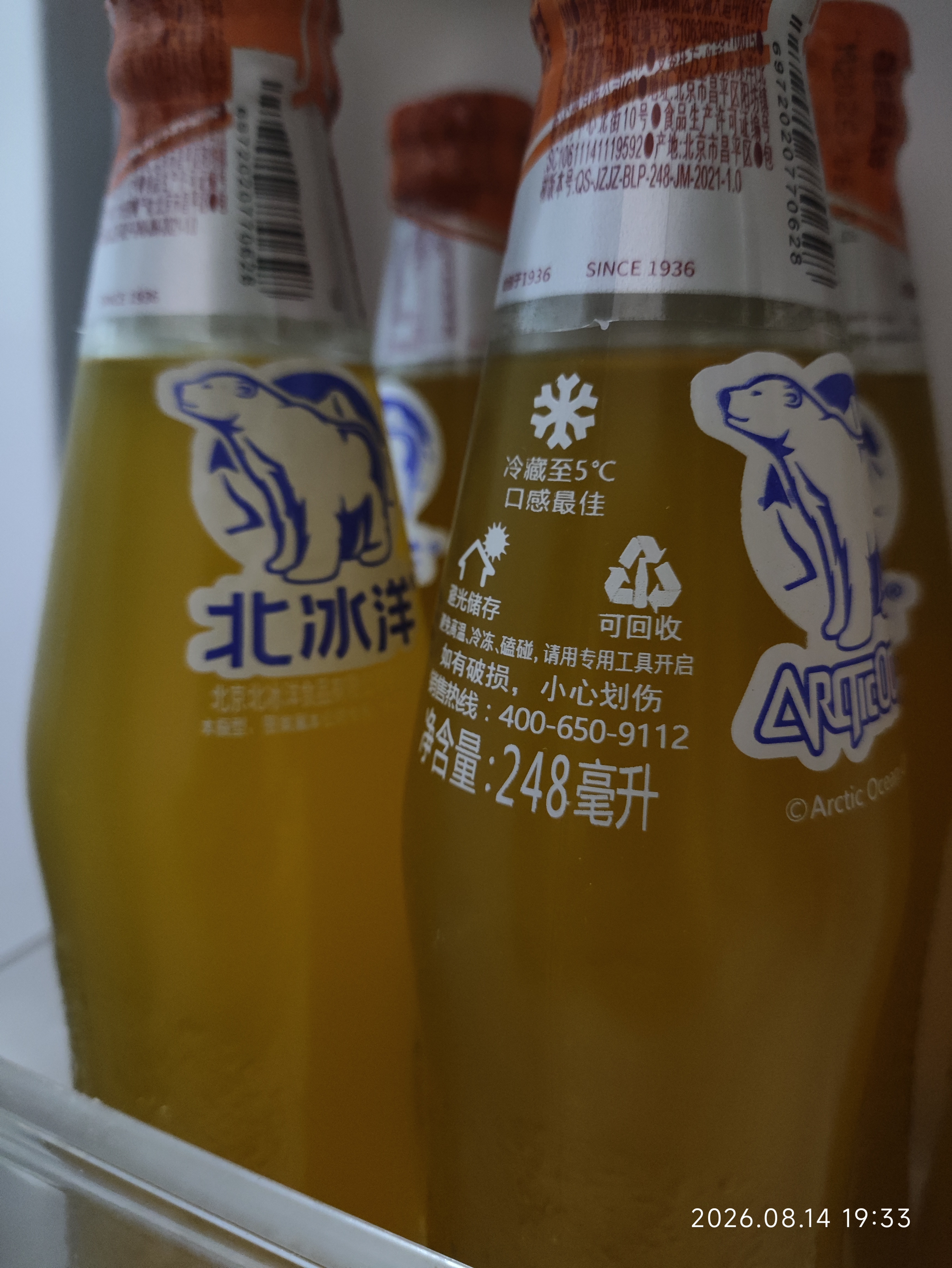 北冰洋桔汁汽水精制248ml*12瓶果汁碳酸饮料整箱网红怀旧饮料经典国货 实拍图