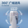 得力【工位立式小风扇】桌面usb插电风扇 小型电风扇宿舍办公室工位寝室床头桌面轻音小风扇-LK201白 实拍图
