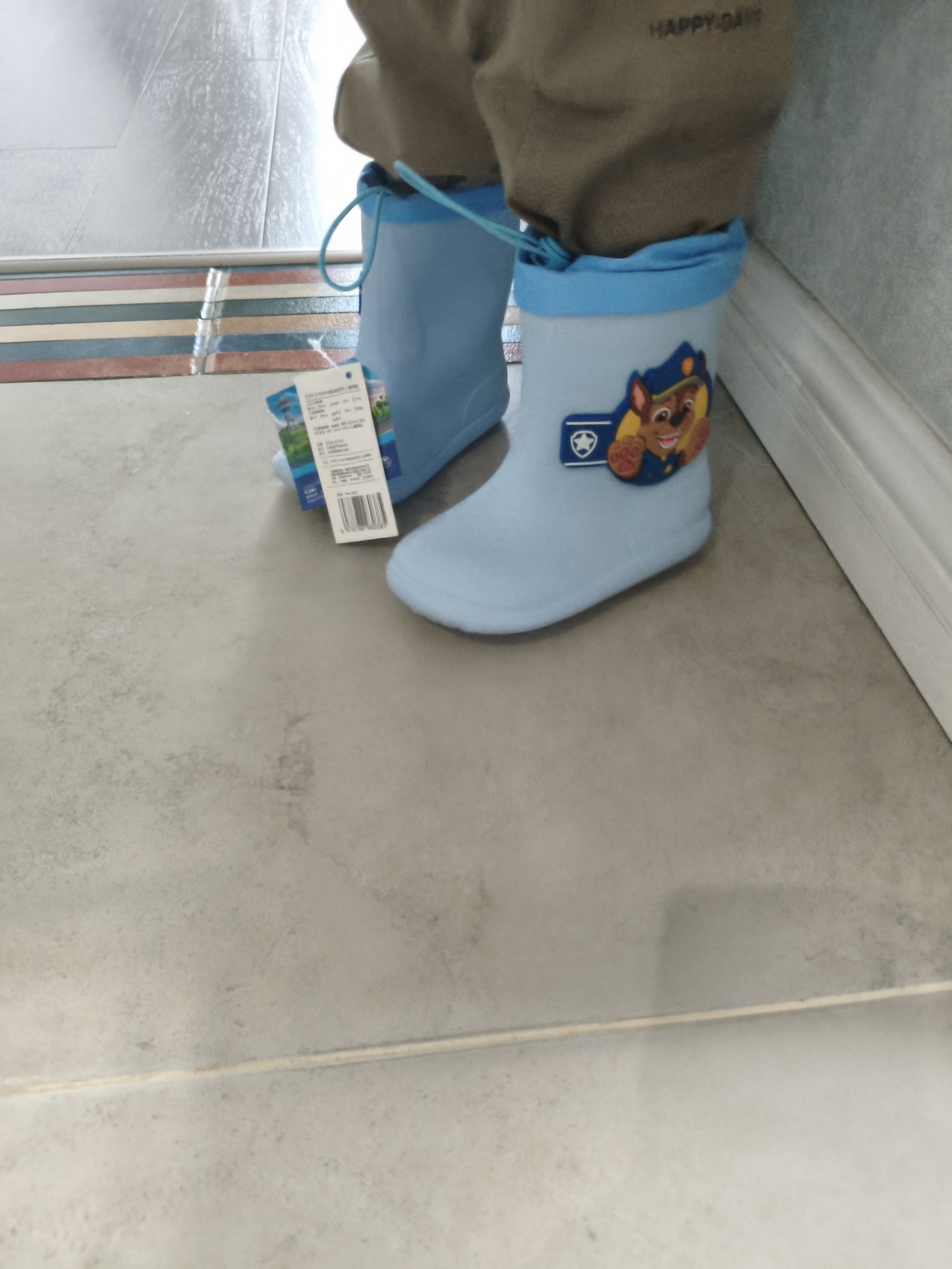汪汪队立大功（PAW PATROL）汪汪队立大功儿童雨鞋天蓝色    17 内长17cm 实拍图