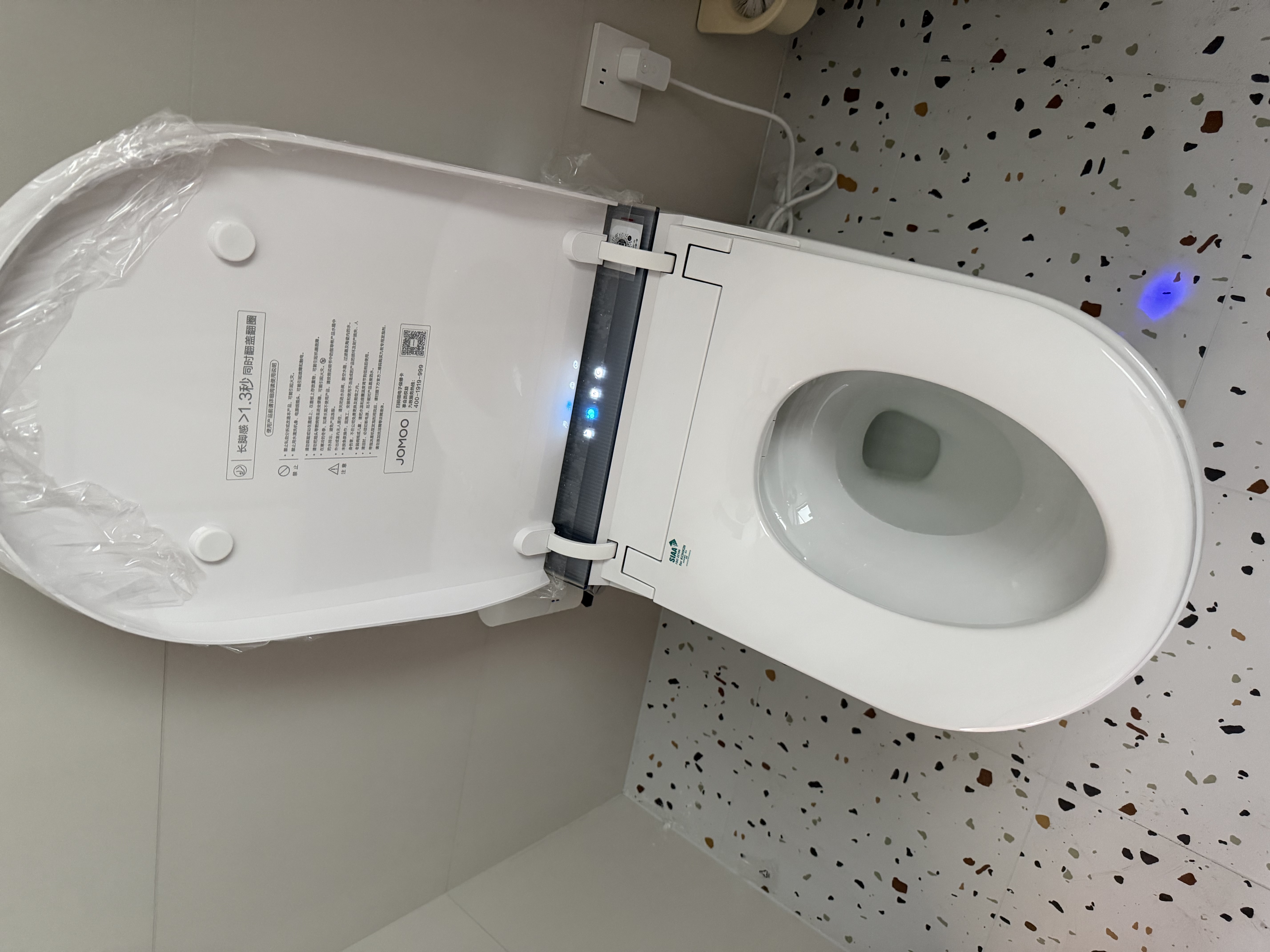 九牧（JOMOO）无界S7智能马桶家用马桶无极坑距坐便器自动翻盖除菌水洗ZS781J 【无界Max】防溅开圈发泡+男士自动小冲 坑距免测量（280-400范围内） 实拍图
