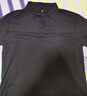 GLM短袖t恤男透气夏季翻领polo衫速干T恤冰丝感休闲运动上衣黑色2XL 实拍图