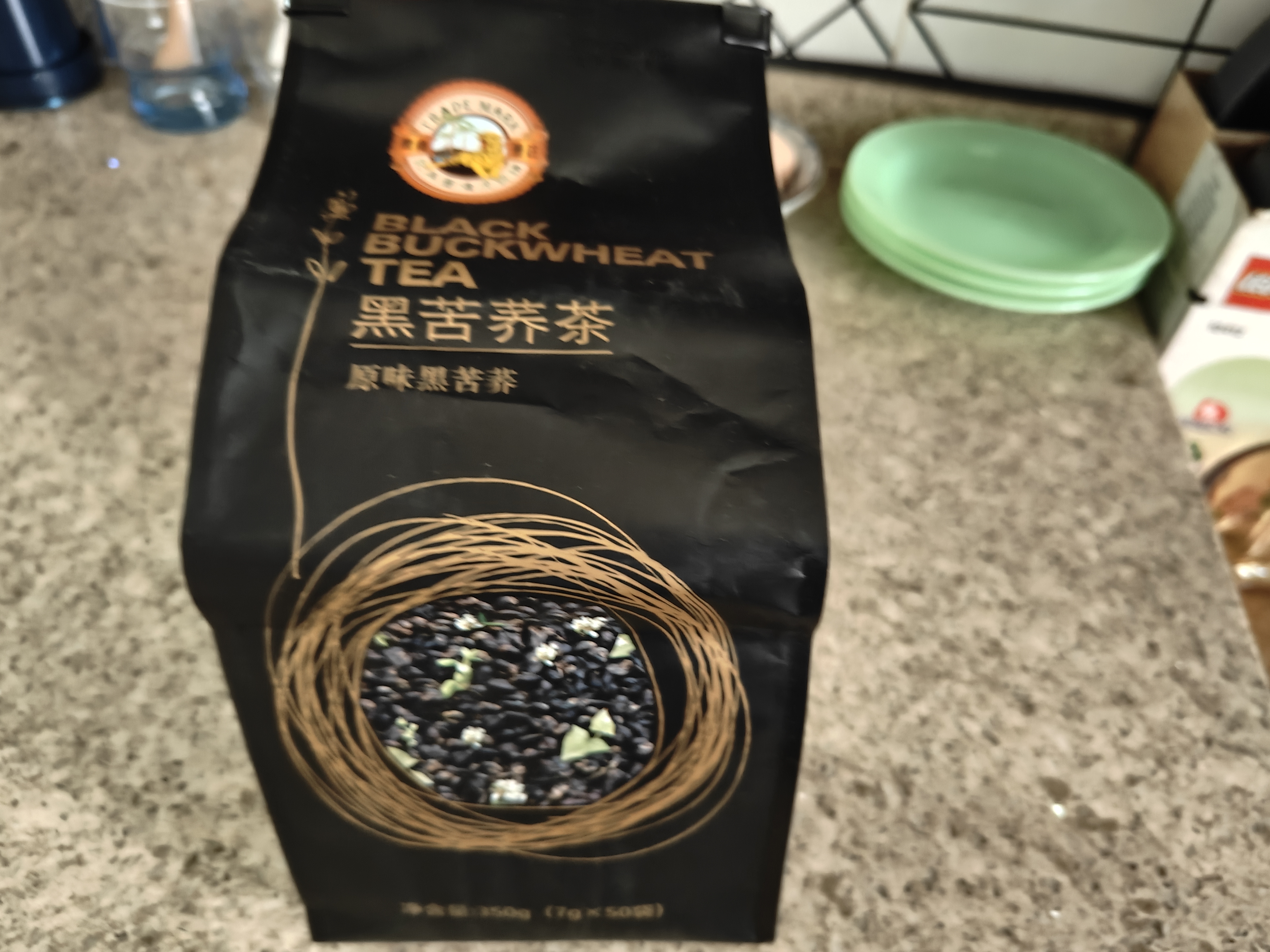 虎标香港品牌 特选大凉山黑苦荞茶 全颗粒低温烘焙荞麦茶350g独立袋装 实拍图