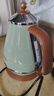 德龙（Delonghi）电热水壶 家用复古304不锈钢烧水电水壶防干烧大功率1.7L煮水壶KBO2001.VGR橄榄绿七夕情人节礼物 实拍图