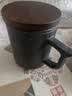 京东京造 故宴窑变 茶杯陶瓷杯茶水分离杯礼盒装【陶瓷茶漏】 磨石黑400ML 实拍图