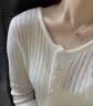 爱马仕（HERMES）Mini Pop H项链 玫瑰金链条椭圆立体珐琅项链送女友节日送礼 粉色玫瑰金H147992FO85 链长40cm吊坠0.7*0.9cm 实拍图