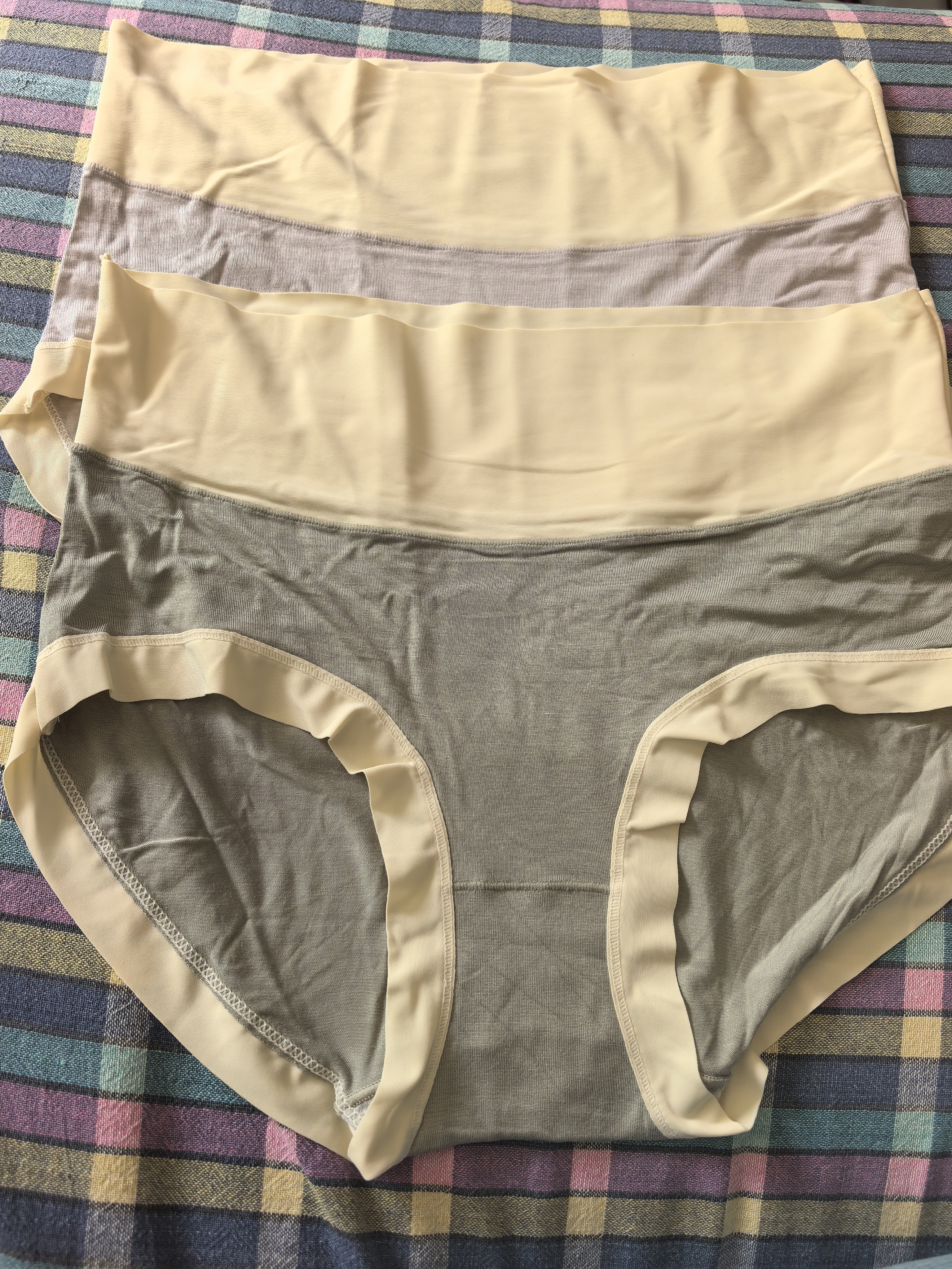 浪莎（LangSha）中高腰内裤女莫代尔棉裆4条透气大码薄款收小肚子三角收腹裤头 实拍图