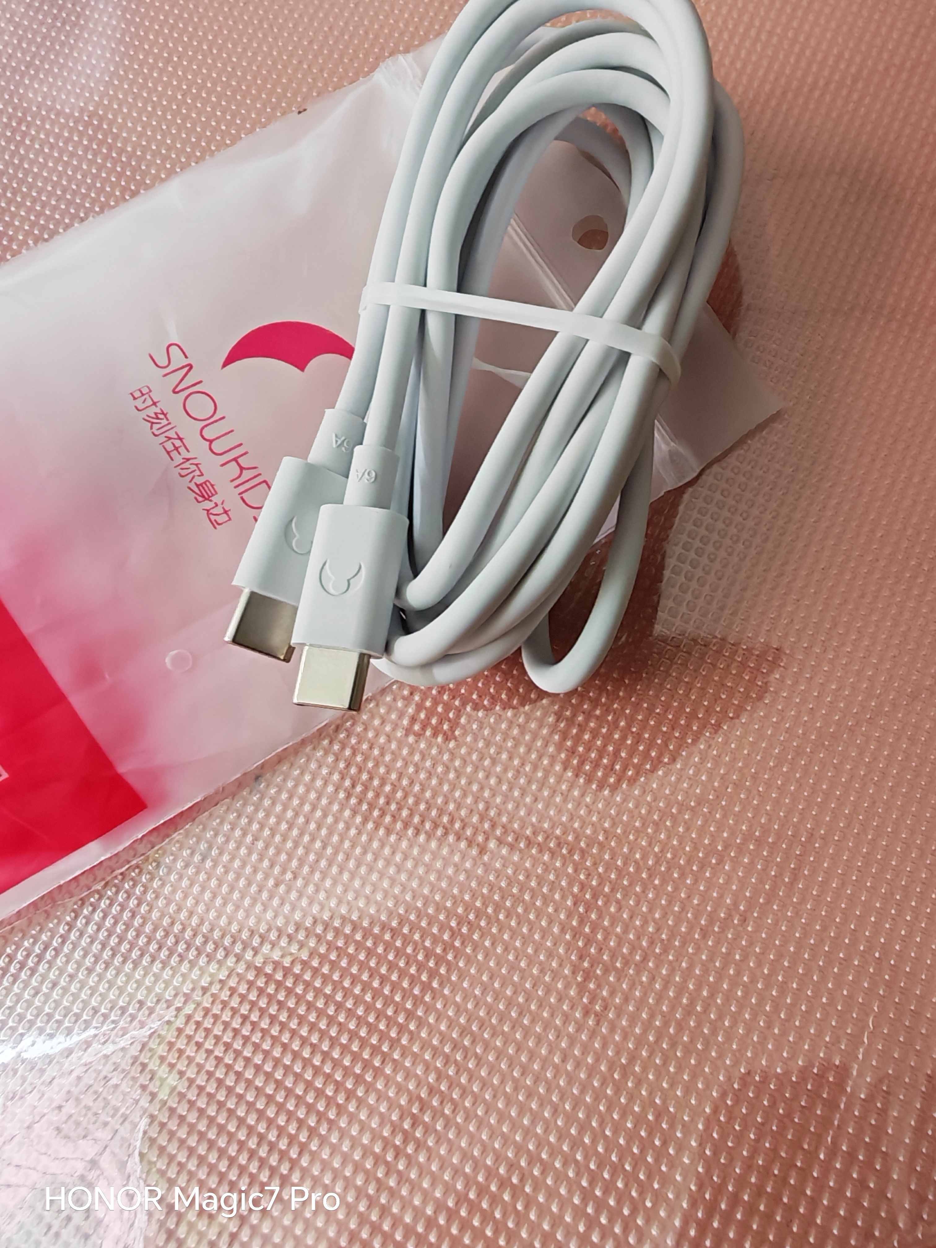 Snowkids双头Type-c数据线6A超级快充100W华为充电线适用华为手机mateXT/X5/60Pro/P70/60华为笔记本2米 实拍图