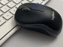 罗技（Logitech）M185鼠标 无线鼠标 办公鼠标 对称鼠标 黑色蓝边 带无线2.4G接收器 实拍图