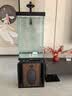 hailiy海丽雅2026新款客厅智能鱼缸自循环一体缸生态底滤无管超白边几 黑色【缸内无管+鱼马桶+重型加厚底柜】 48X40X129CM 实拍图