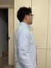 京东京造纯棉牛津纺长袖衬衫男士衬衫男女同款26秋冬新品外套休闲蓝色 XL 实拍图