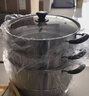 美厨（MAXCOOK）304不锈钢蒸锅34CM 三层复底 燃气炉电磁炉通用 实拍图