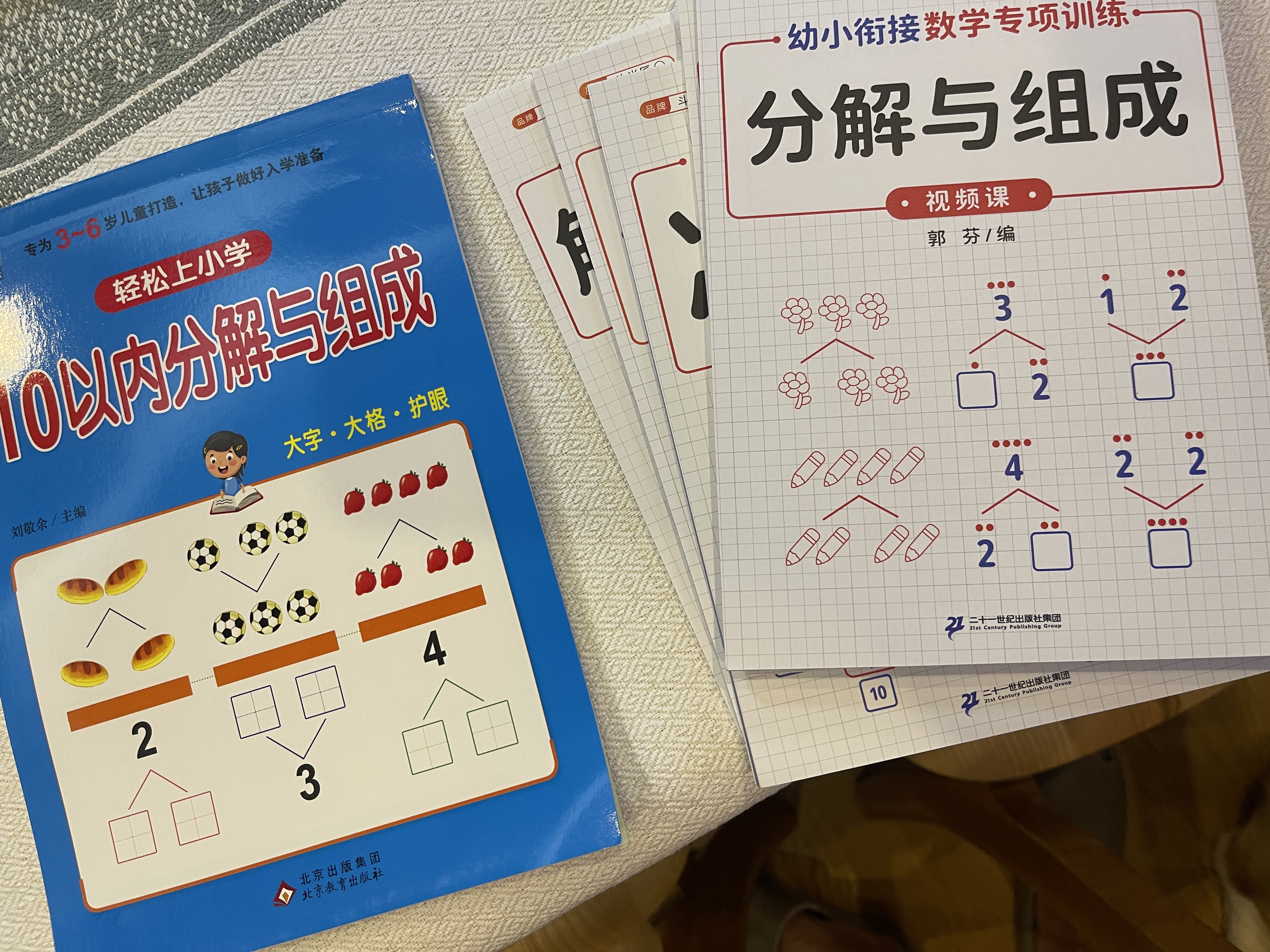 幼小衔接一日一练10以内分解与组成轻松上小学全套整合教材大开本适合3-6岁幼儿园一年级幼升小数学练习护眼设计大字大格开学季开学必备 实拍图