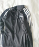 adidas休闲舒适三条纹立领夹克外套男装秋季阿迪达斯官方轻运动 黑色/白（推荐选大一码）   XL 实拍图