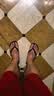havaianas哈唯纳Top炫彩夹脚人字拖女夏海边平底拖鞋情侣款 0090-火耀黑 43-44 巴西码 实拍图