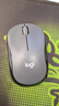 罗技（Logitech）M220 轻音鼠标 无线鼠标 办公鼠标 对称鼠标 带无线微型接收器 灰黑色 实拍图