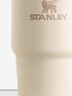 STANLEY冰霸杯保温杯吸管杯保温保冷水杯大容量男士女士学生杯子七夕礼物 【热销色系】米白色- 591ml 实拍图