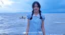 佐叙蓝色泡泡袖短袖衬衫女娃娃领双排扣日系百搭显瘦设计感小众上衣 蓝色 L （85-105斤） 实拍图