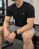 京东京造夏季男士跑步系列运动短袖男暴汗速干呼吸t恤健身礼物  黑色 实拍图