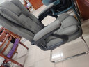 双木马 加厚可躺老板椅电脑椅家用办公椅子麻将椅会议椅靠背椅弓形座椅 布艺-烟灰 标准可躺款（无搁脚+无腰枕） 实拍图