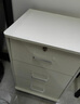 宜造（YIZAO）文件柜办公室带锁抽屉柜移动柜子收纳桌下储物柜木质矮柜小柜子 【三抽滑轮款】暖白色37cm 实拍图