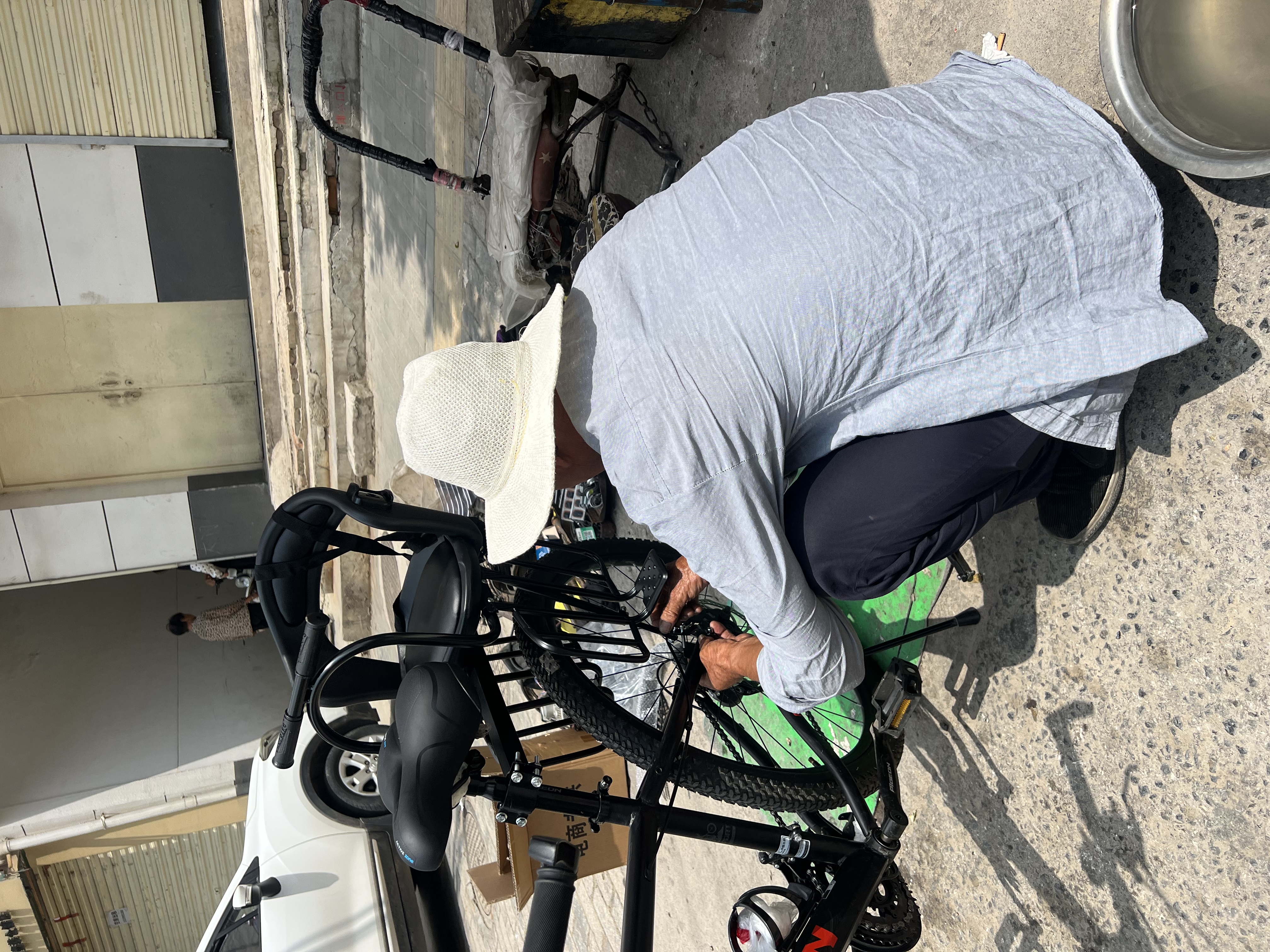 奥塞奇E33黑山地自行车后置宝宝座椅公路车后置儿童座椅无需座驾带支撑 实拍图
