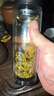 【京东物流配送】高硼硅双层玻璃杯大容量泡茶杯水杯子茶水分离杯 【双层加厚】茶杯350ml1只 实拍图