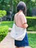 AMOR HOUR满天星补习袋帆布包高颜值ins风学生百搭补课单肩包大容量手拎斜挎两用包简约上班通勤便携手提袋 实拍图