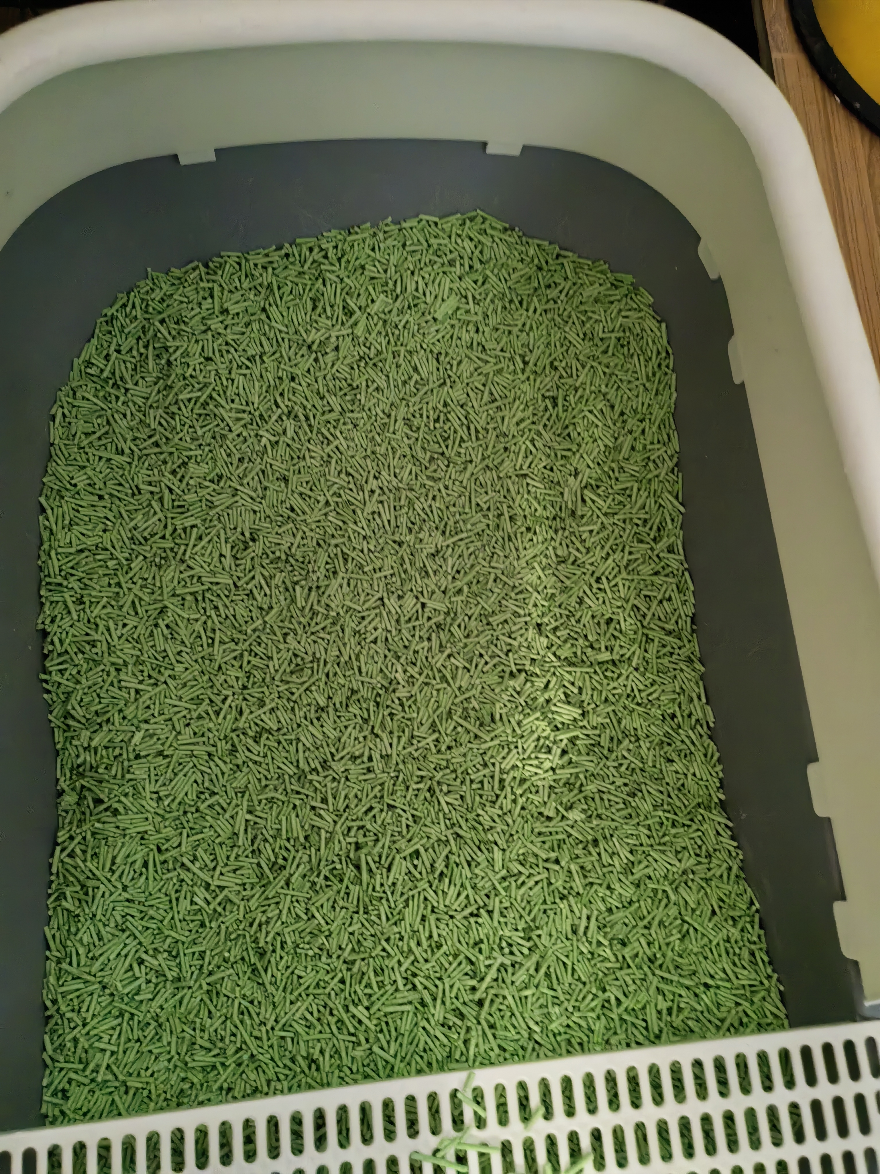 狮子医生 豆腐猫砂吸臭低尘不沾底速团绿茶味猫砂可冲厕所 2.4kg*4包 实拍图